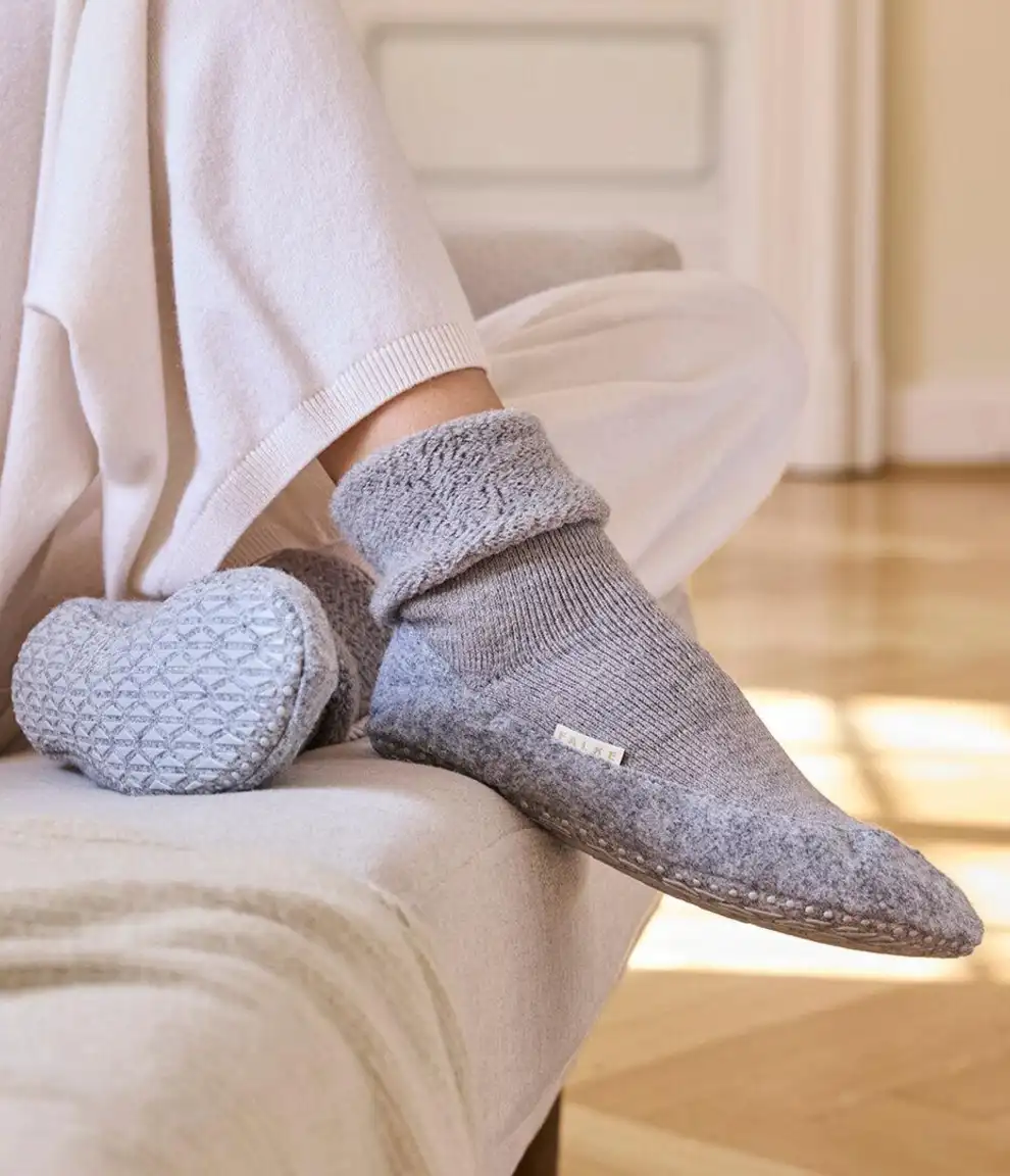 FALKE Cosyshoe pantoffels - Anti slip sokken - Slofsokken dames - Huissokken - Warme winter kousen