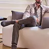 FALKE Cosyshoe pantoffels - Anti slip sokken heren - Wollen anti slip huissokken - Warm winter sokken