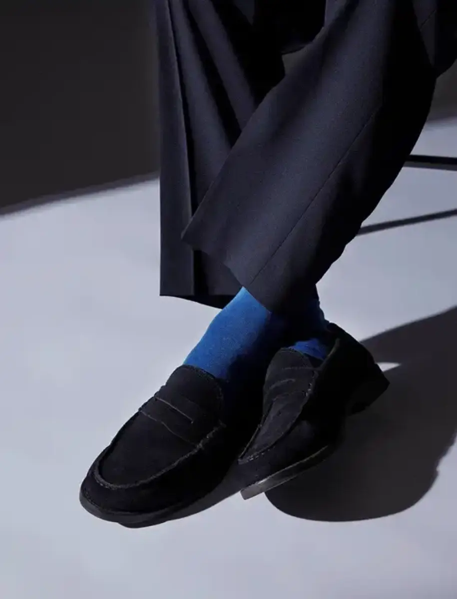 FALKE 3-paar heren wollen sokken - Airport - Hoge wollen kousen - Anti slip sokken - Vliegtuig sokken- Reis kousen