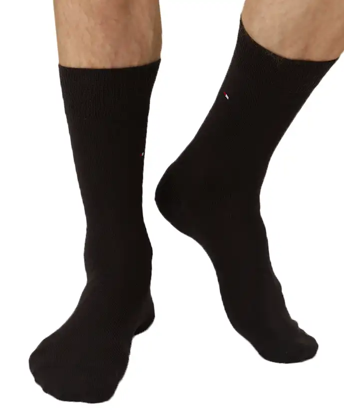Tommy Hilfiger 2-pack sokken - Hoge Heren viscose sokken
