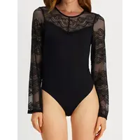 Pieces kanten body dames - Lace top Sinna - Zwart Pieces kanten body dames - Lace top Sinna - Zwart