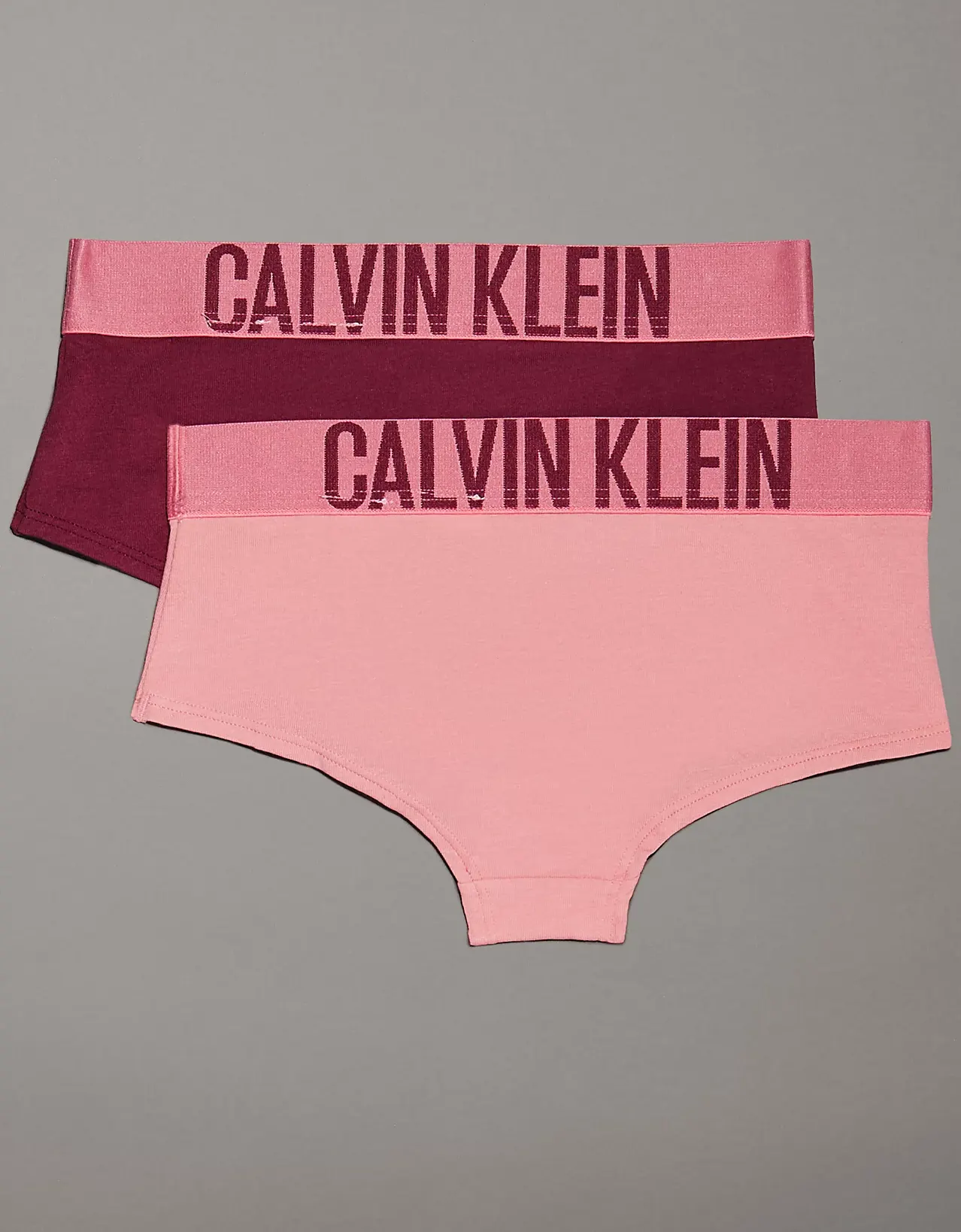 Calvin Klein 2-Pack meisjes slips - Intense Power - Tropicalbush - Roze katoenen meisjes onderbroeken