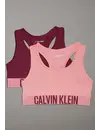 Calvin klein 2-pak meisjes Top - Ebony - Meisjes BH top katoen