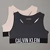Calvin klein 2-pak meisjes Top - Ebony - Meisjes BH top katoen