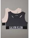 Calvin klein 2-pak meisjes Top - Ebony - Meisjes BH top katoen