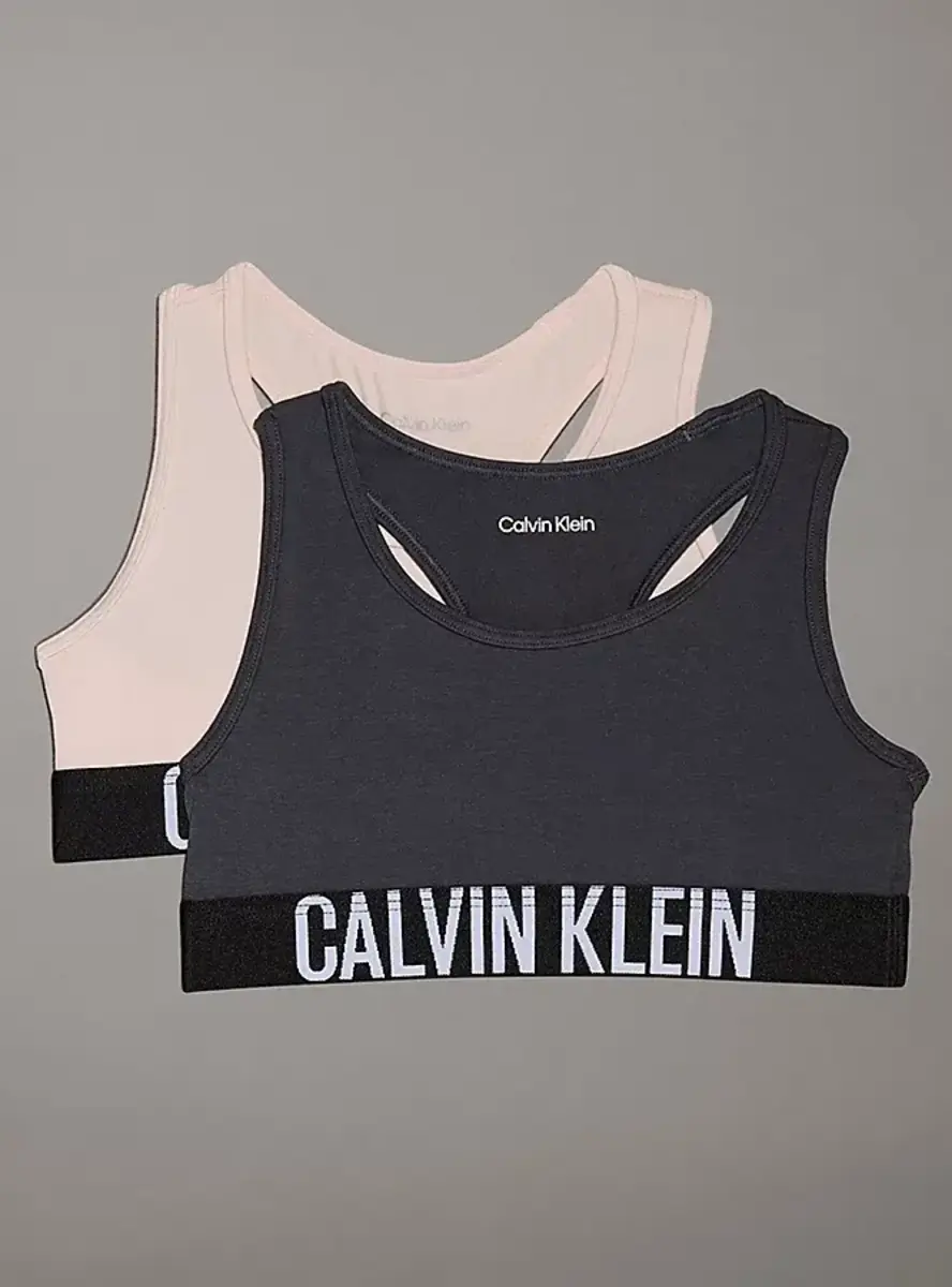 Calvin klein 2-pak meisjes Top - Ebony - Meisjes BH top katoen