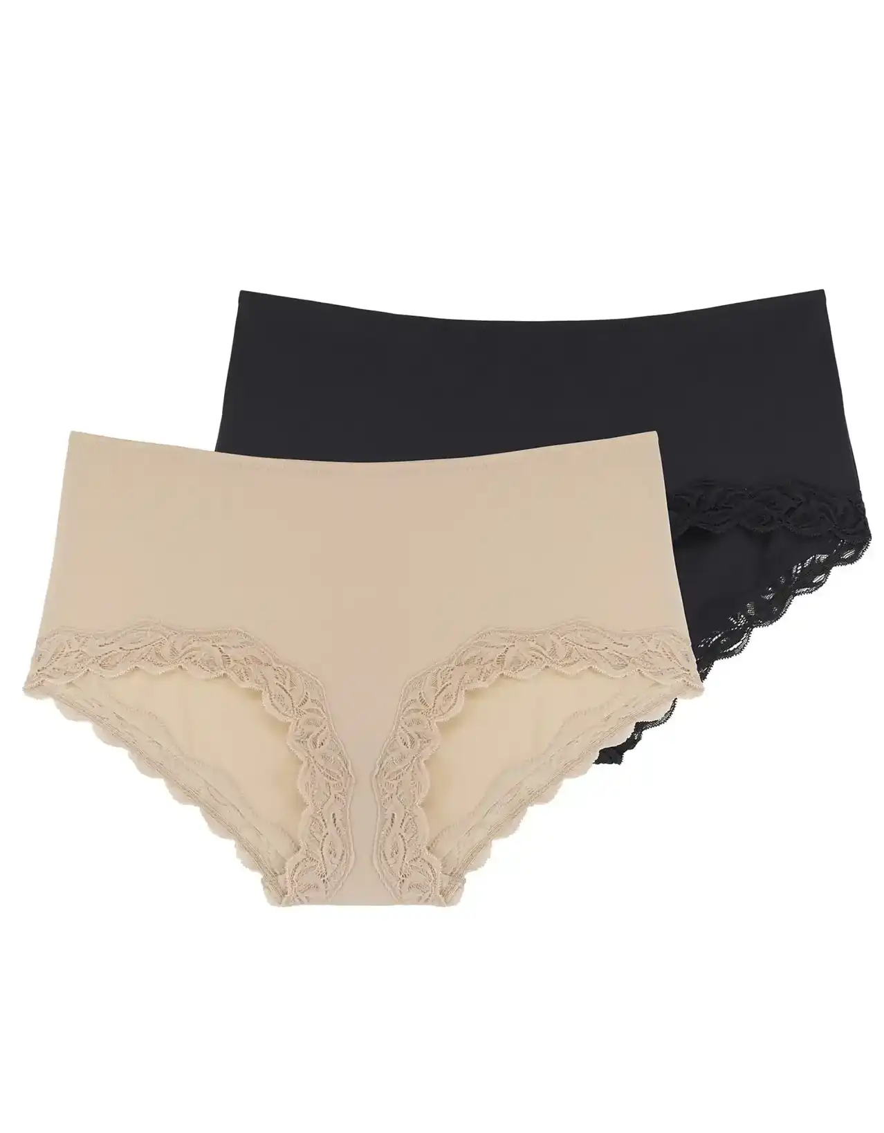 Dorina 2-pack midi slip dames kant - Evie