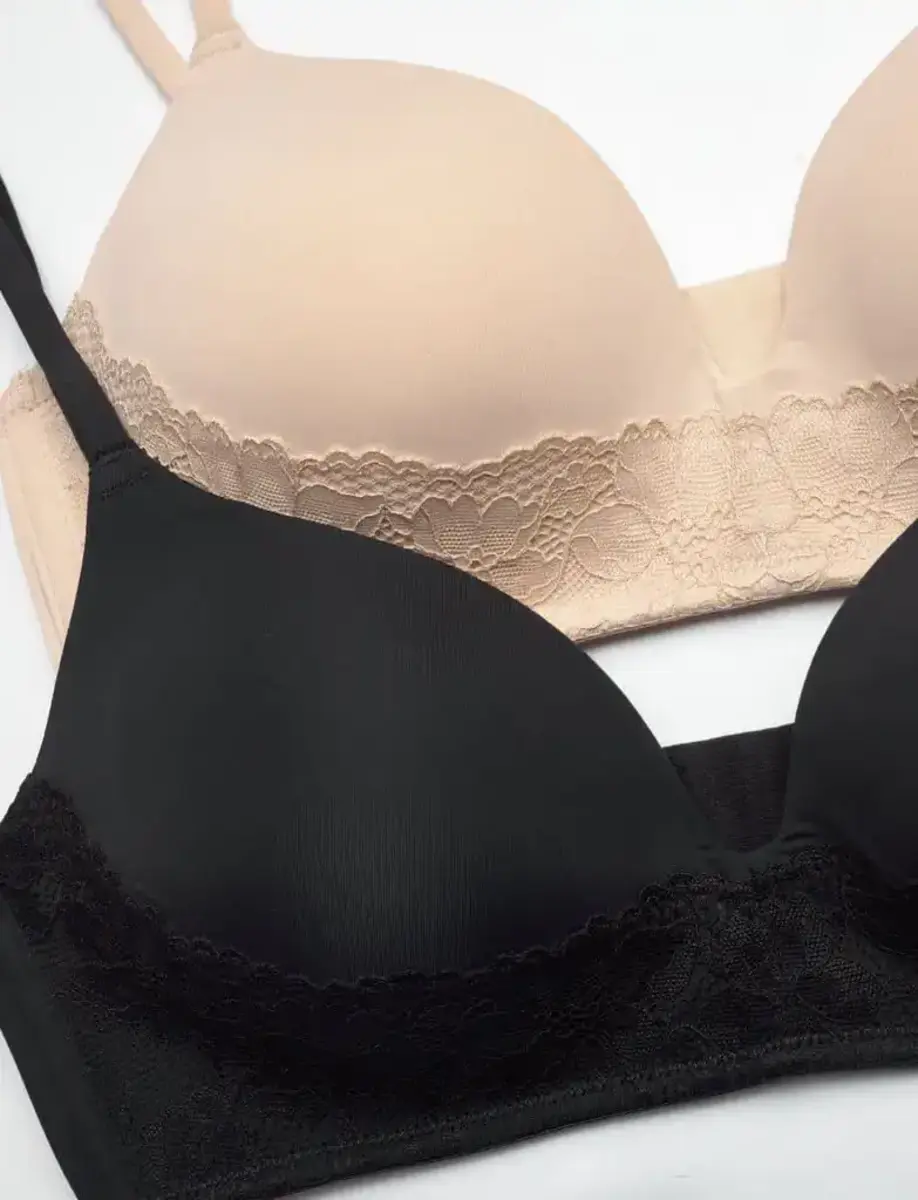 Dorina 2-pack voorgevormde BH zonder beugel - Fili Lace - Kanten T-shirt bh zonder vulling