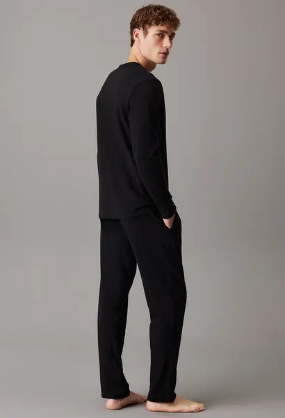 Calvin Klein katoenen pyjama heren luxe - zwart Basic Calvin Klein katoenen pyjama heren luxe - zwart Basic