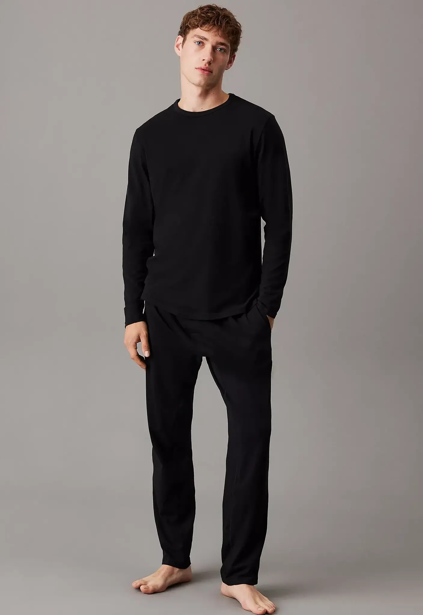 Calvin Klein katoenen pyjama heren luxe - zwart Basic