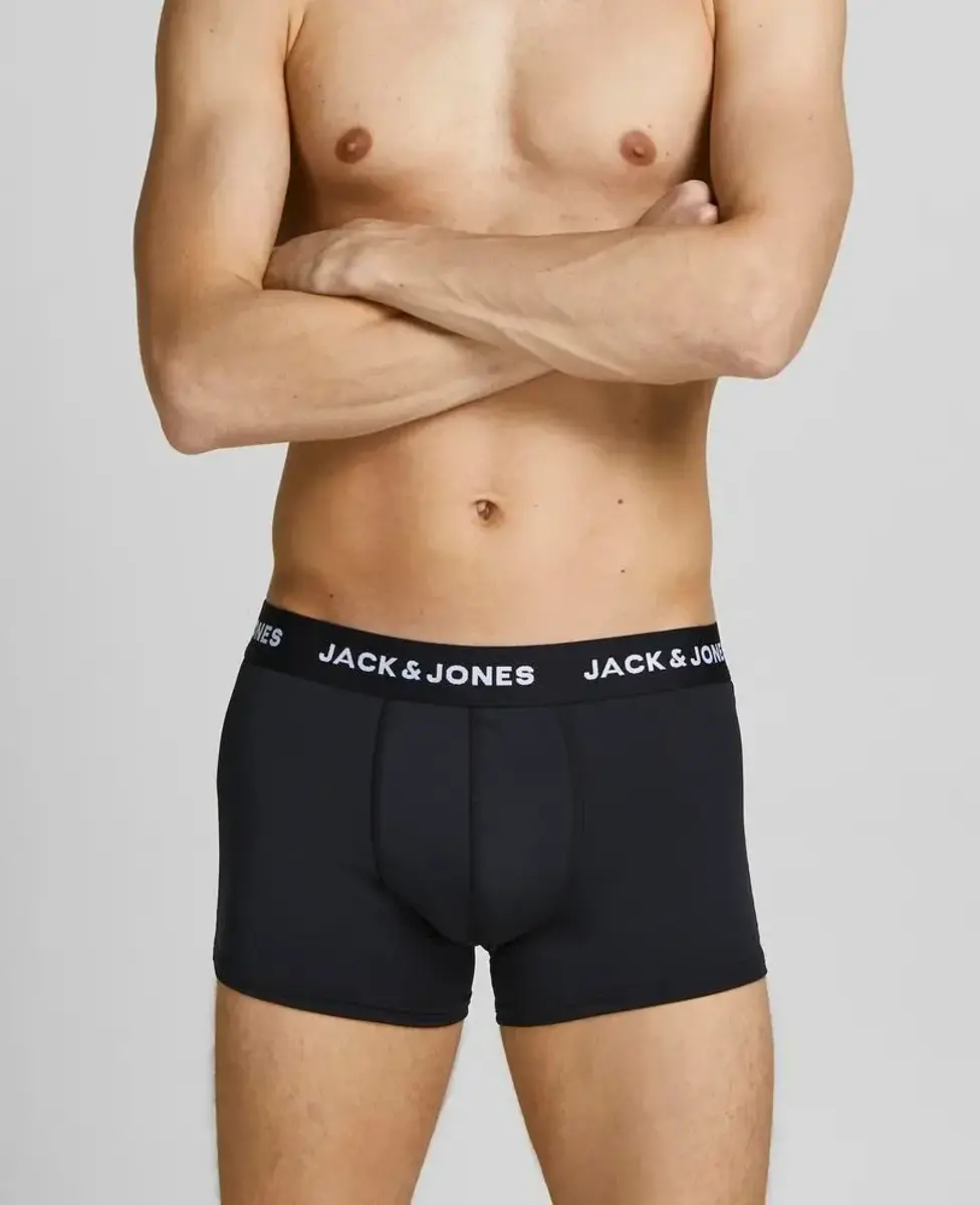 Jack & Jones 7-pack jongens boxershorts - Zwart - Zwart katoenen jongens ondergoed Jack & Jones 7-pack jongens boxershorts - Zwart - Zwart katoenen jongens ondergoed