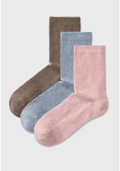 Pieces 3-paar dames sokken - Marta