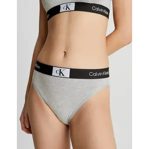 Calvin Klein Brazilian dames - High Waist - Grijs - Hoge dames brazilian slip - Katoenen taille  slip Calvin Klein Brazilian dames - High Waist - Grijs - Hoge dames brazilian slip - Katoenen taille  slip