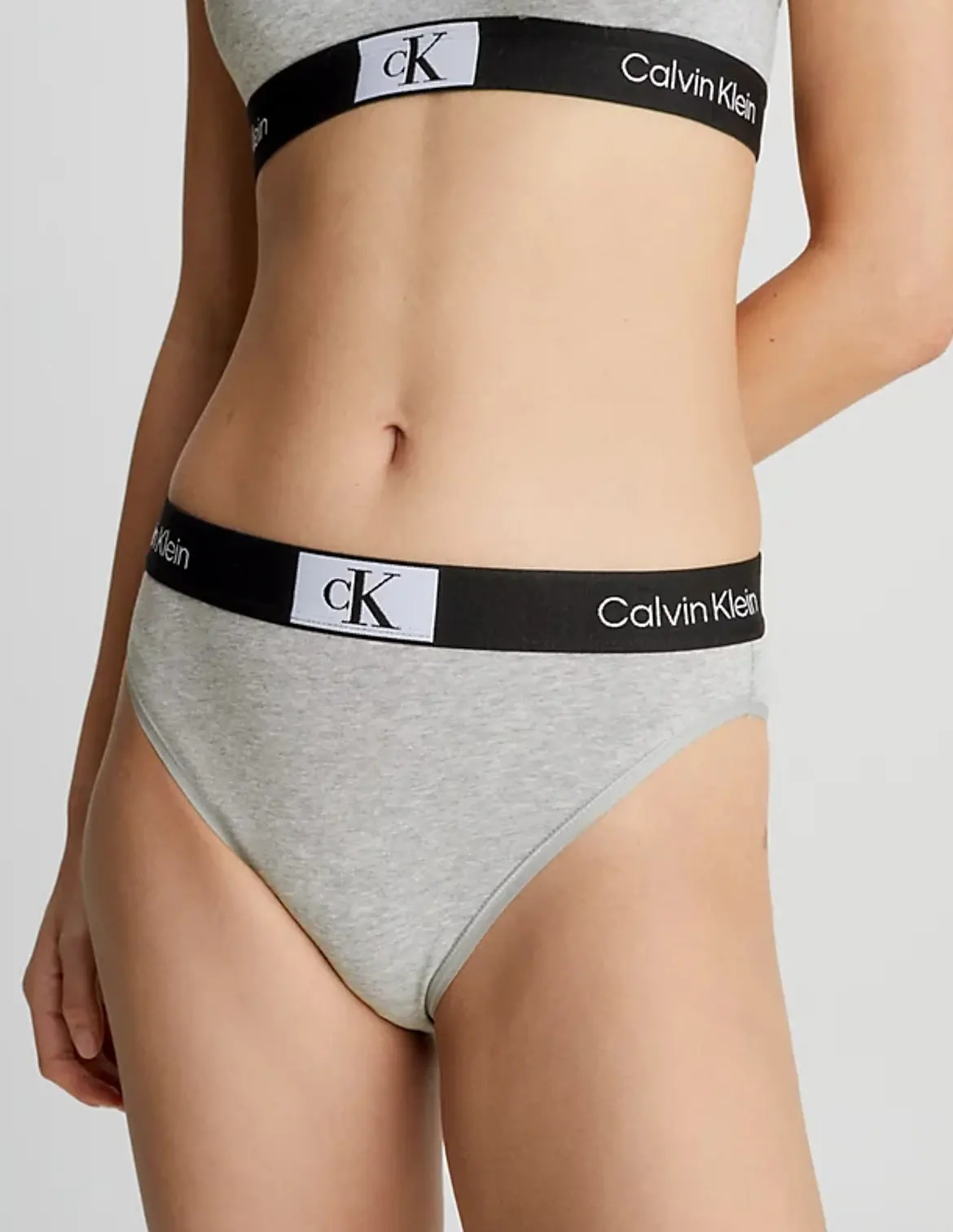 Calvin Klein Brazilian dames - High Waist - Grijs