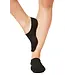 Teckel 3-pack - Invisible Footies sokken met badstof zool - Kousenvoetjes voor dames en heren - Katoen Sokken voor in loafers - Zwart