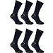 Stapp 6-paar - Worker heren werk sokken - Zwart