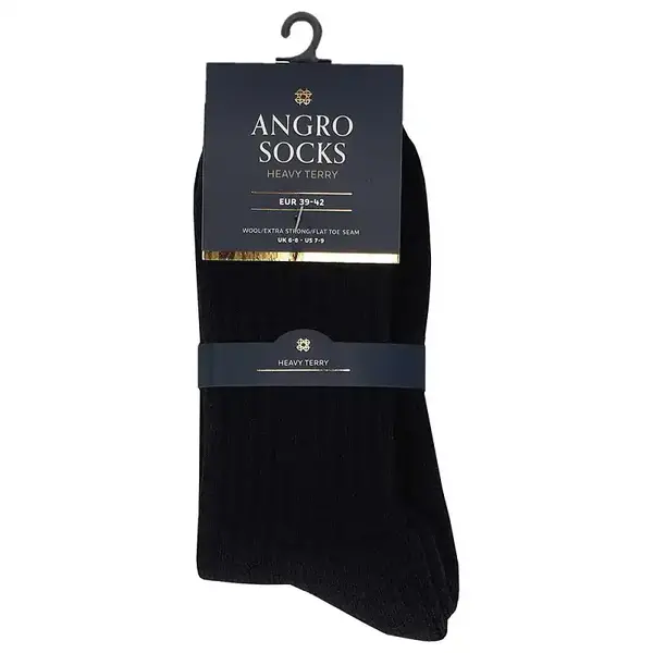 Angro Heren sokken - badstof zool - Heavy Terry - Dikke warme wollen sokken met dikke zool - Stevige werksokken Angro Heren sokken - badstof zool - Heavy Terry - Dikke warme wollen sokken met dikke zool - Stevige werksokken