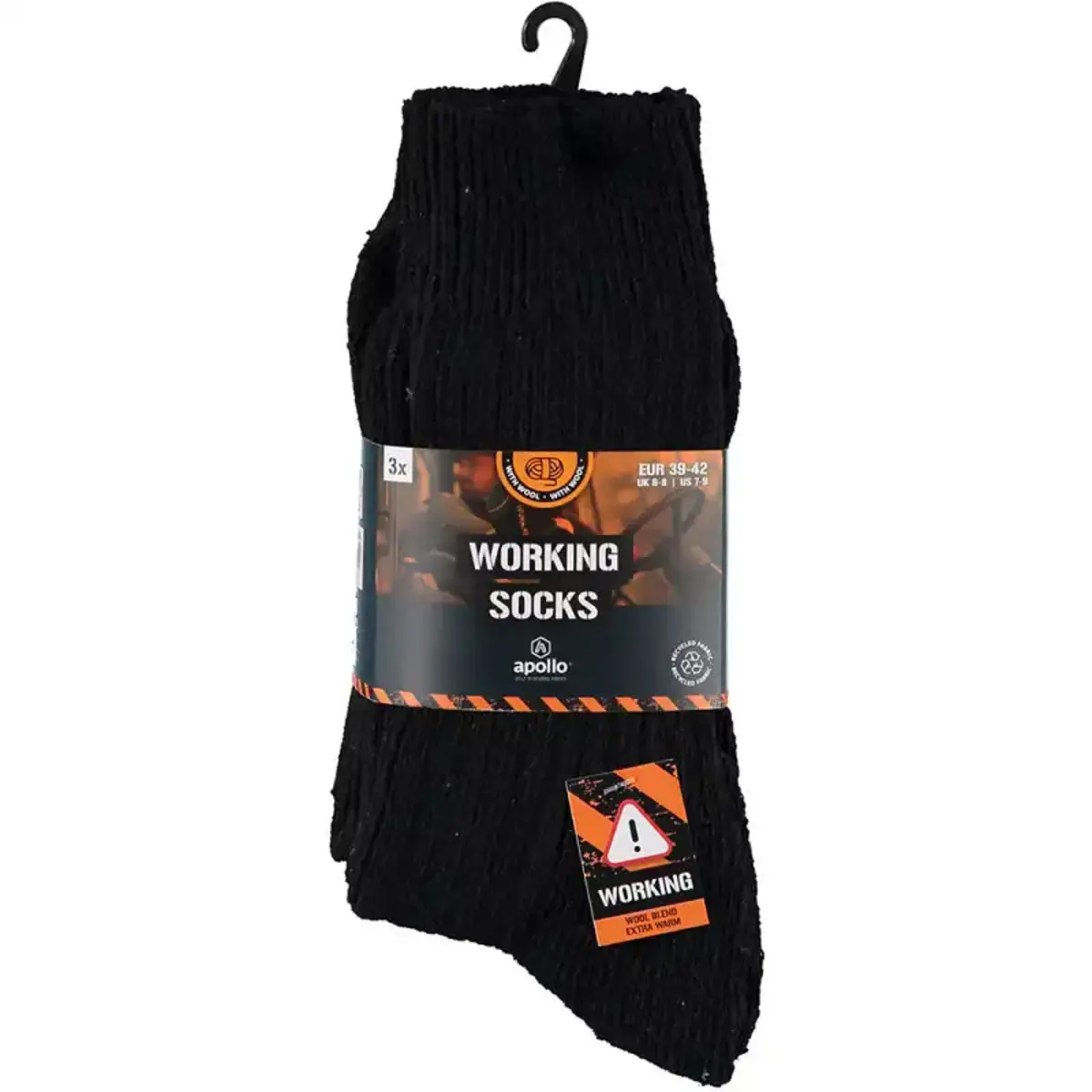 Apollo 3-paar wollen sokken - badstof zool - Warme sokken voor dames en heren - Dikke sokken - Thermosokken heren Apollo 3-paar wollen sokken - badstof zool - Warme sokken voor dames en heren - Dikke sokken - Thermosokken heren