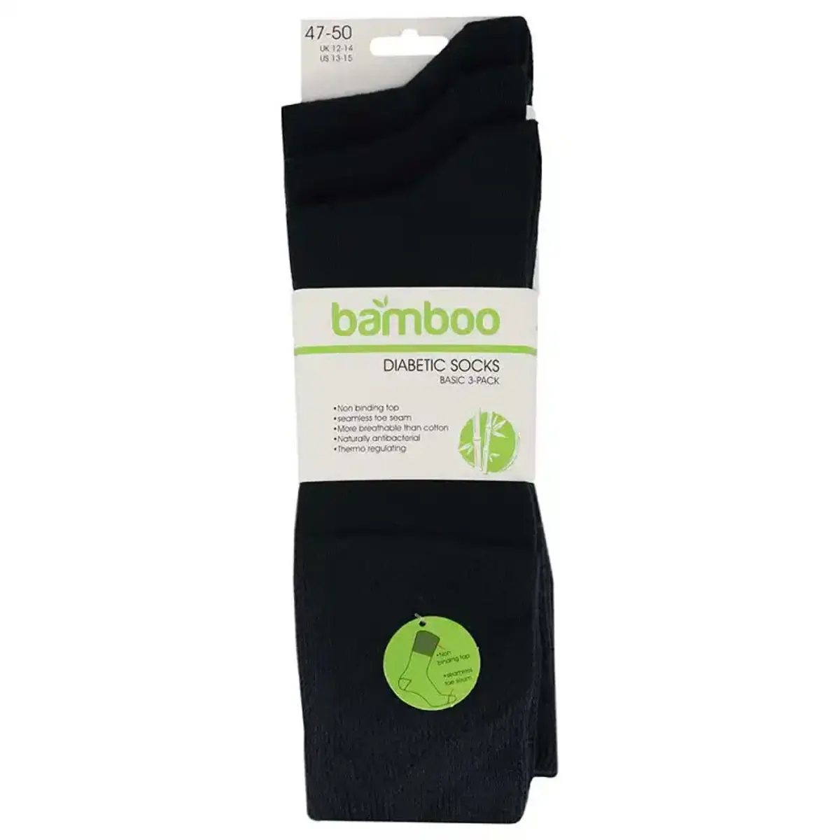 Apollo 3-paar bamboo diabetes sokken - niet knellende boord - Anti knel sokken bamboe Apollo 3-paar bamboo diabetes sokken - niet knellende boord - Anti knel sokken bamboe