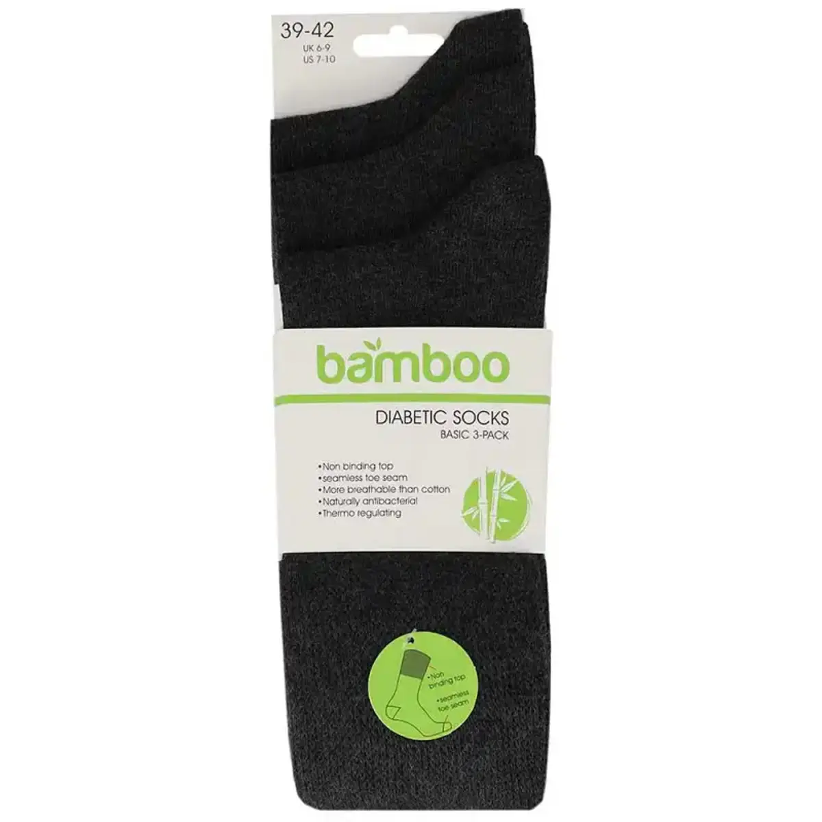 Apollo 3-paar bamboo diabetes sokken - niet knellende boord - Anti knel sokken bamboe Apollo 3-paar bamboo diabetes sokken - niet knellende boord - Anti knel sokken bamboe