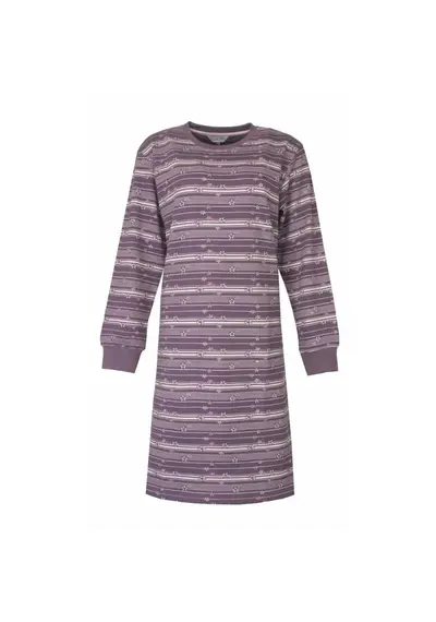 Tenderness fleece dames nachthemd lange mouw - Purple Flower Tenderness fleece dames nachthemd lange mouw - Purple Flower