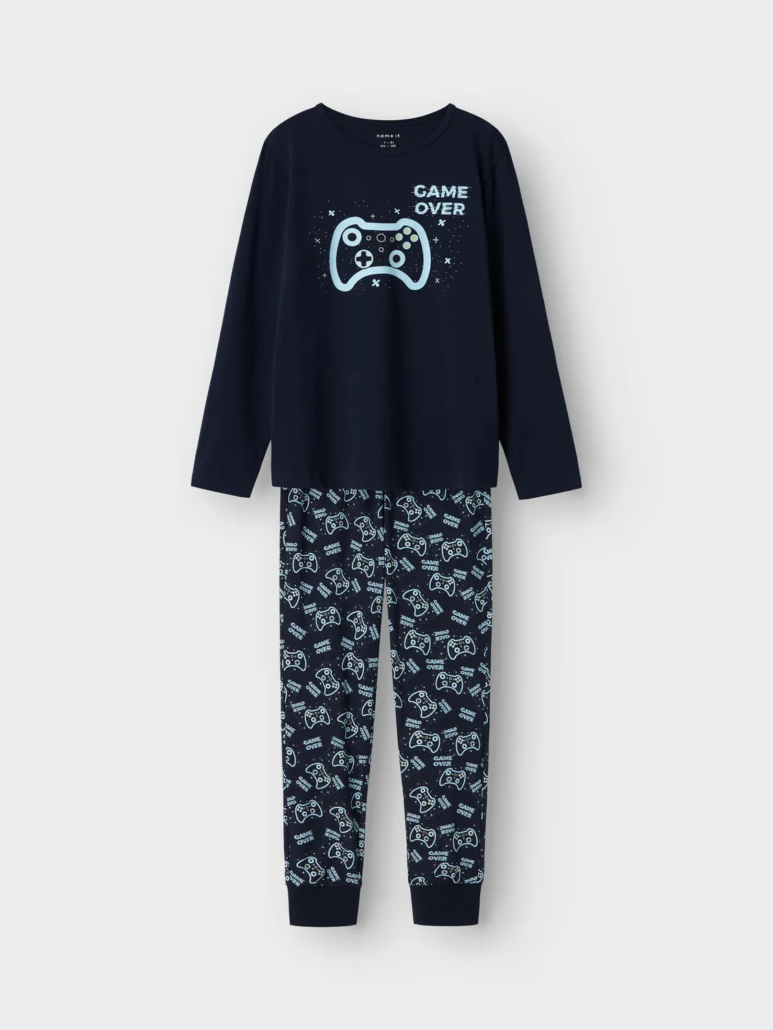 Name it jongens pyjama - ''Game Over'' Katoenen kinder pyjama gaming
