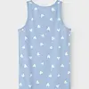 Name it 4-pak meisjes hemdjes - Serenity Heart - Multipack katoenen onderhemden kinderen
