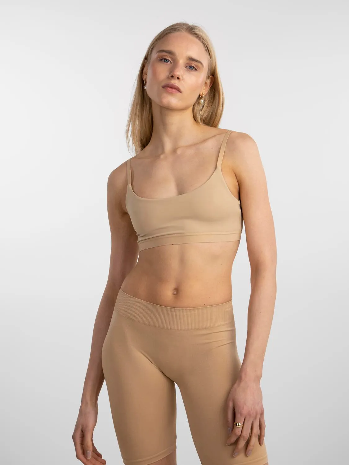 Pieces bralette BH Namee - Niet voorgevormde bh - Naadloos comfort bh topje - Verstelbare bandjes