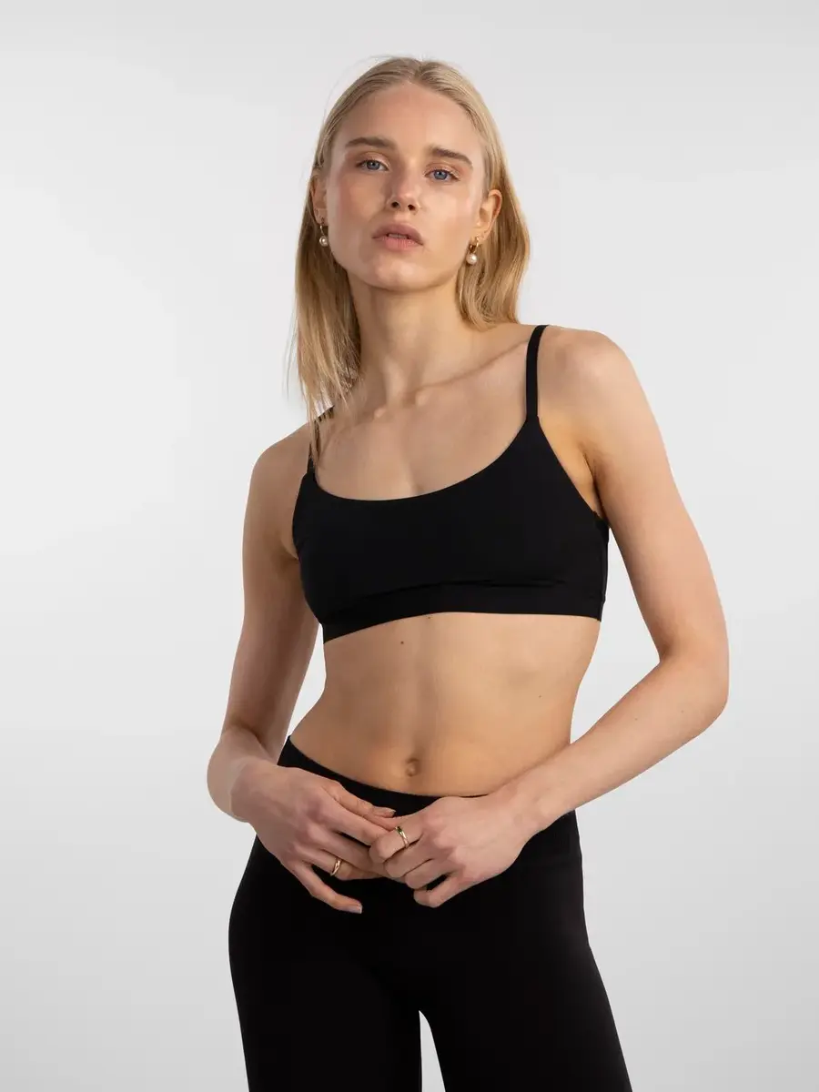 Pieces bralette BH Namee - Niet voorgevormde bh - Naadloos comfort bh topje - Verstelbare bandjes