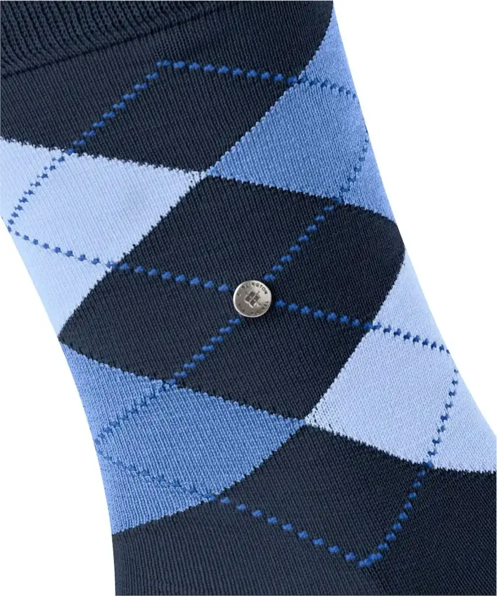 Burlington Manchester Katoenen Heren Sokken - Biologisch katoenen heren kousen met ruit print