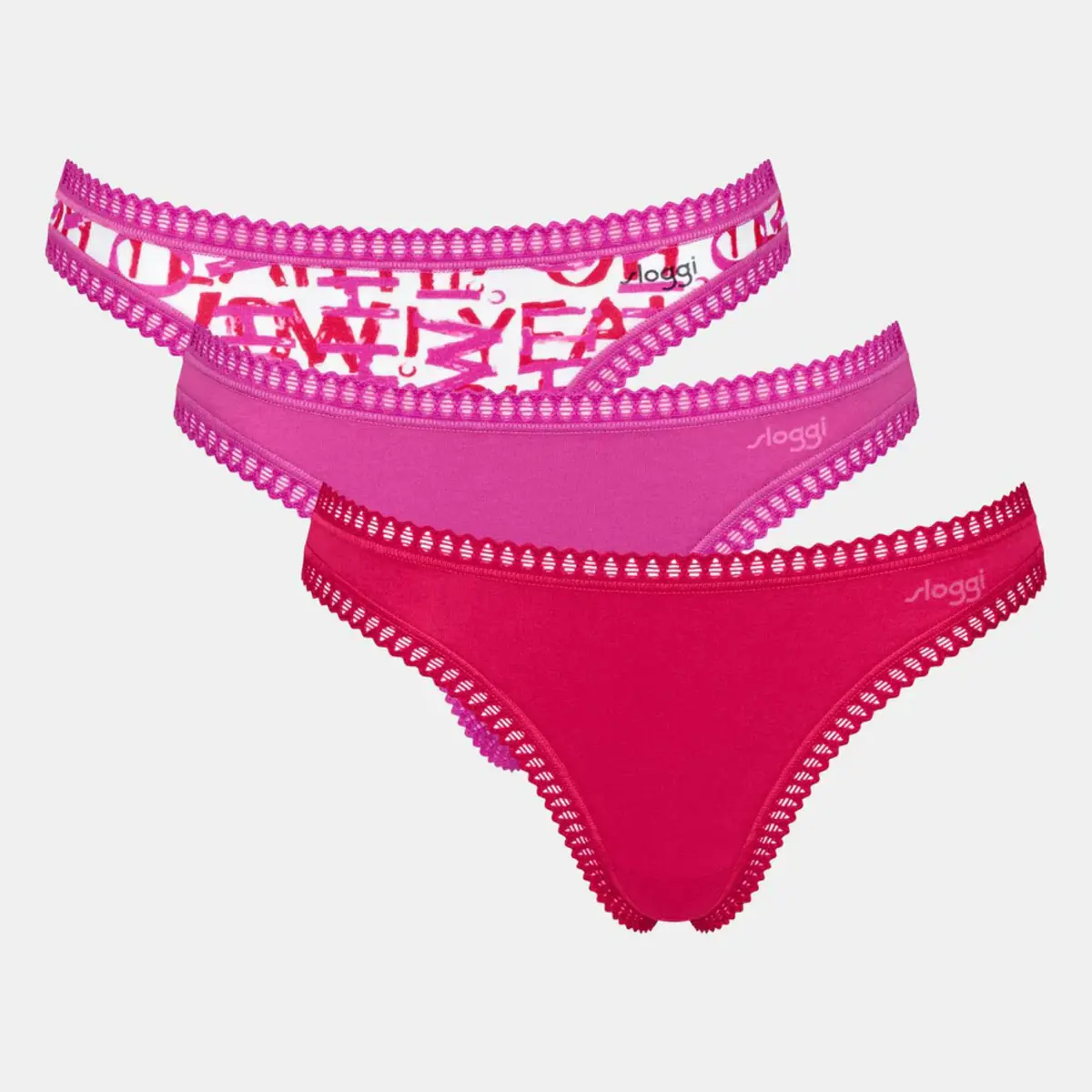 Sloggi 3-pack Go Crush string dames