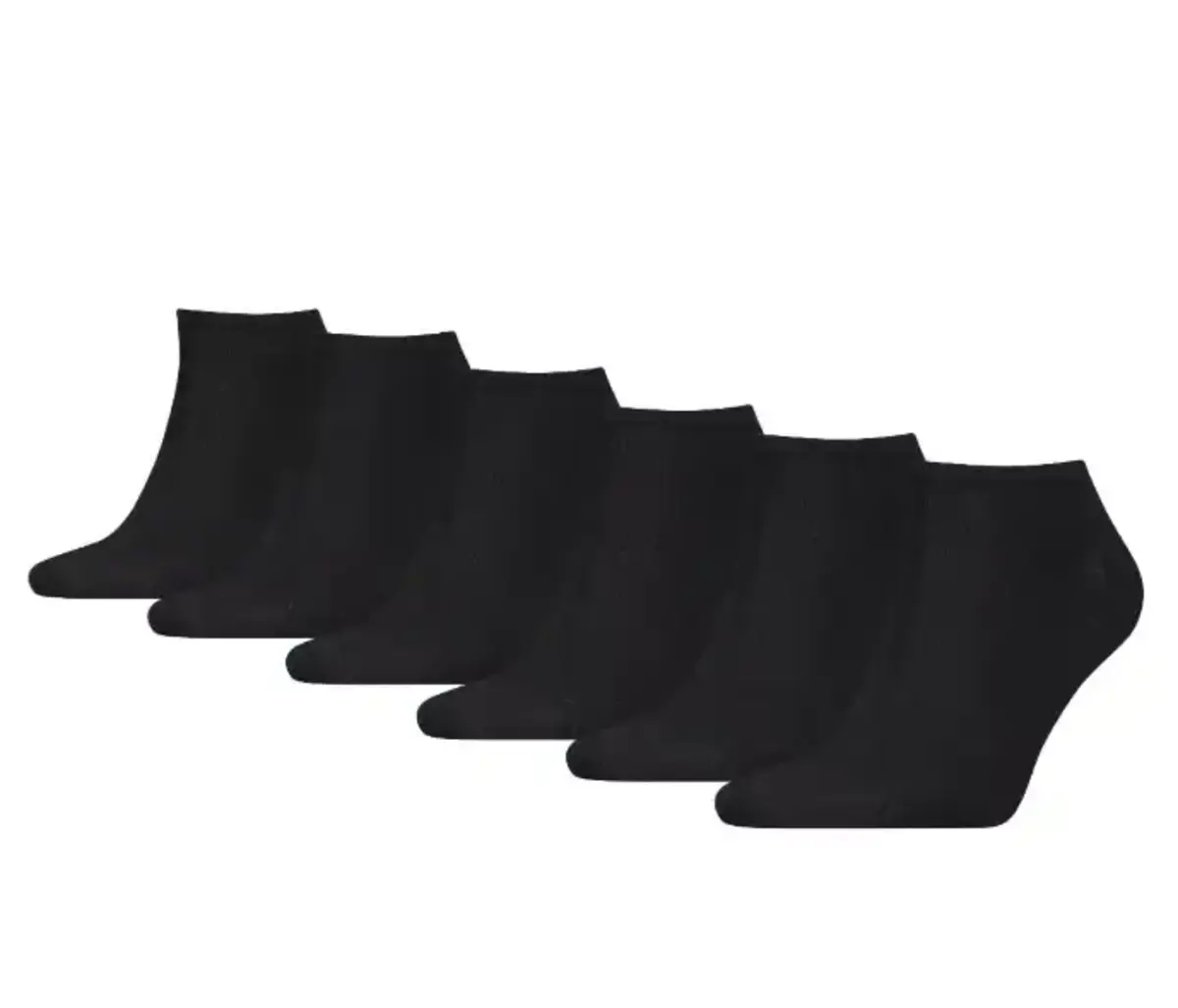 Tommy Hilfiger 6-paar sneakersokken - Heren katoenen multipack enkelsokken die niet afzakken