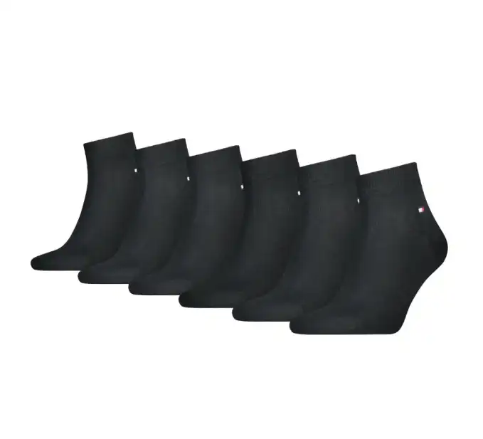 Tommy Hilfiger 6-paar Quarter sokken - Heren katoenen half hoge sokken - Multipack
