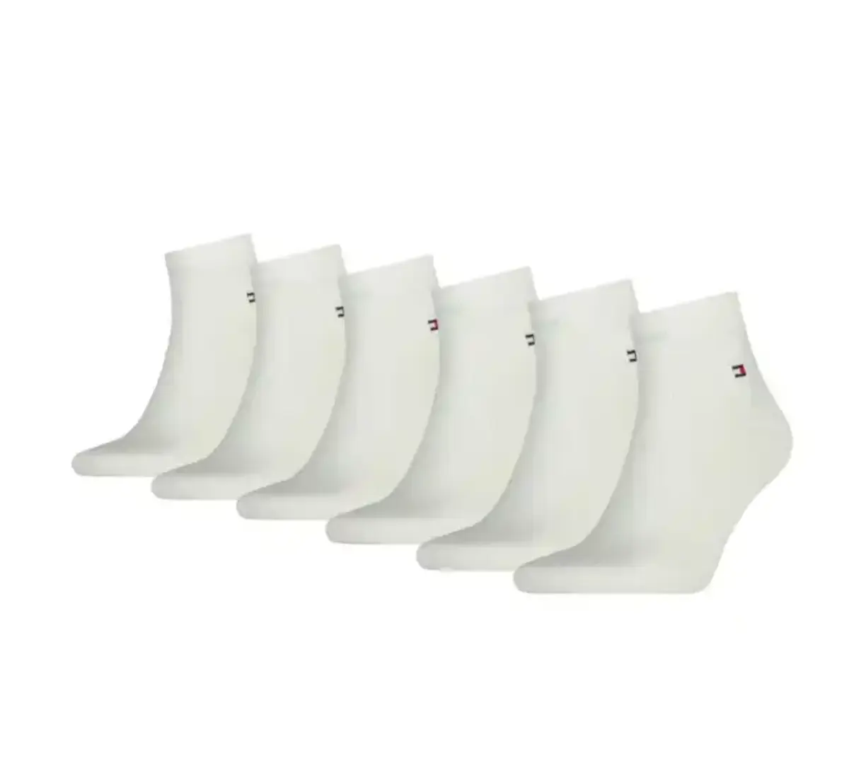 Tommy Hilfiger 6-paar Quarter sokken - Heren katoenen half hoge sokken - Multipack Tommy Hilfiger 6-paar Quarter sokken - Heren katoenen half hoge sokken - Multipack