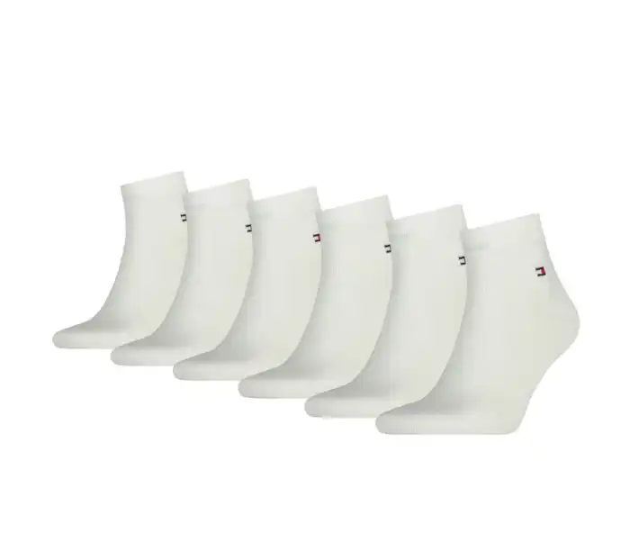 Tommy Hilfiger 6-paar Quarter sokken - Heren katoenen half hoge sokken - Multipack