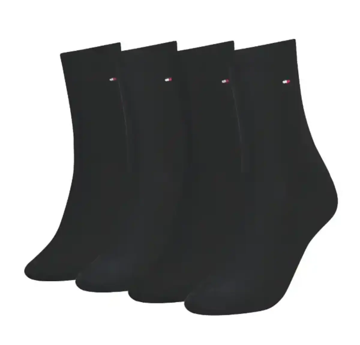 Tommy Hilfiger 4-pack sokken - Dames multipack zwarte sokken