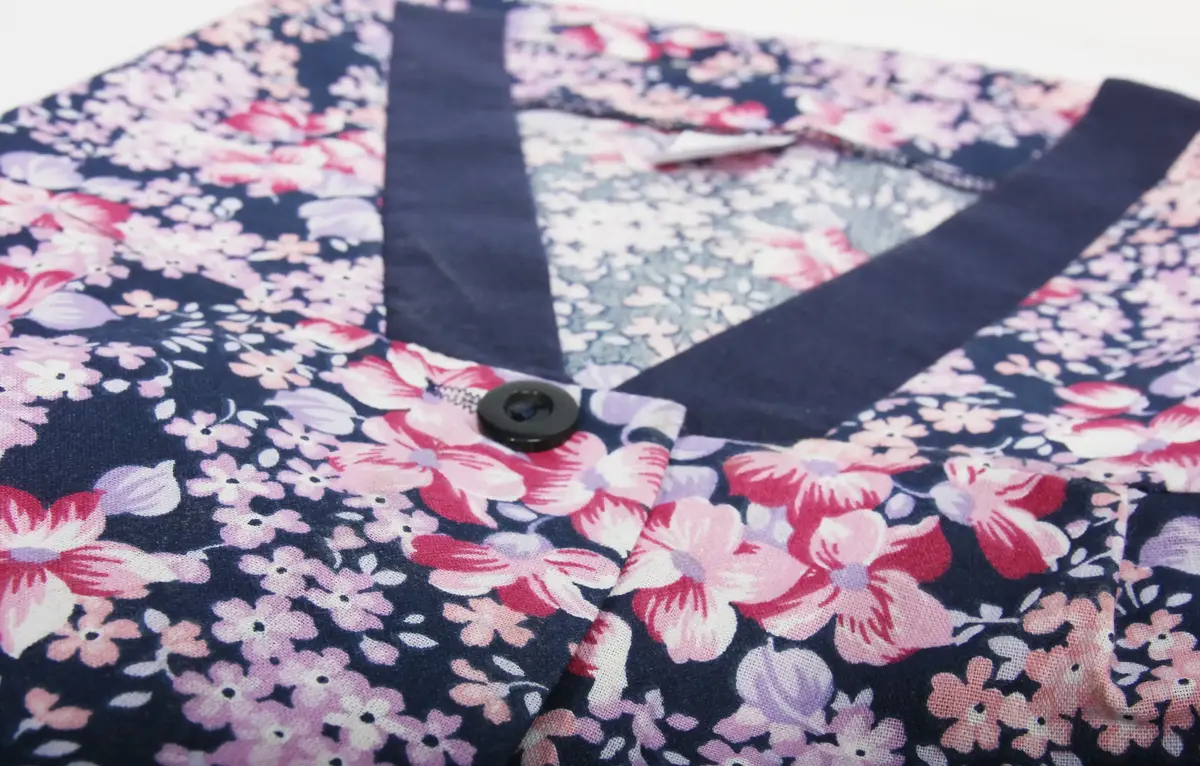 Ma Flodder jasschort Lila/Rose bloemetje 4