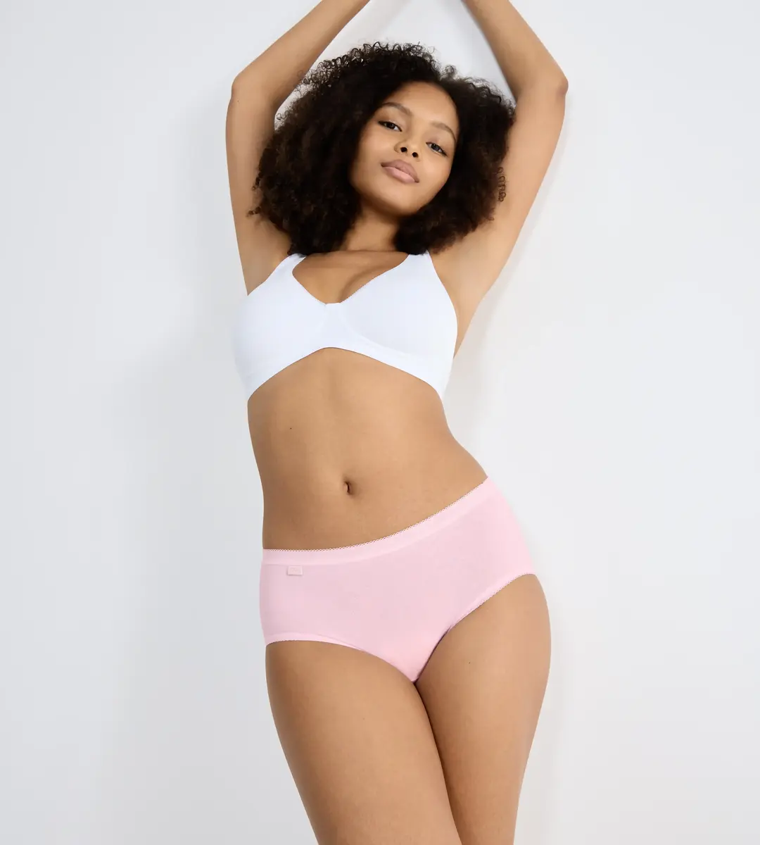 Sloggi 4-pack dames Basic Midi slips - Color - Katoenen heup slip - onderbroeken