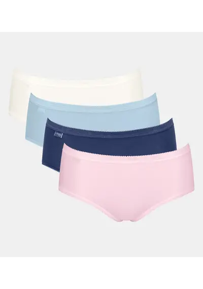 Sloggi 4-pack dames Basic Midi slips - Color Sloggi 4-pack dames Basic Midi slips - Color