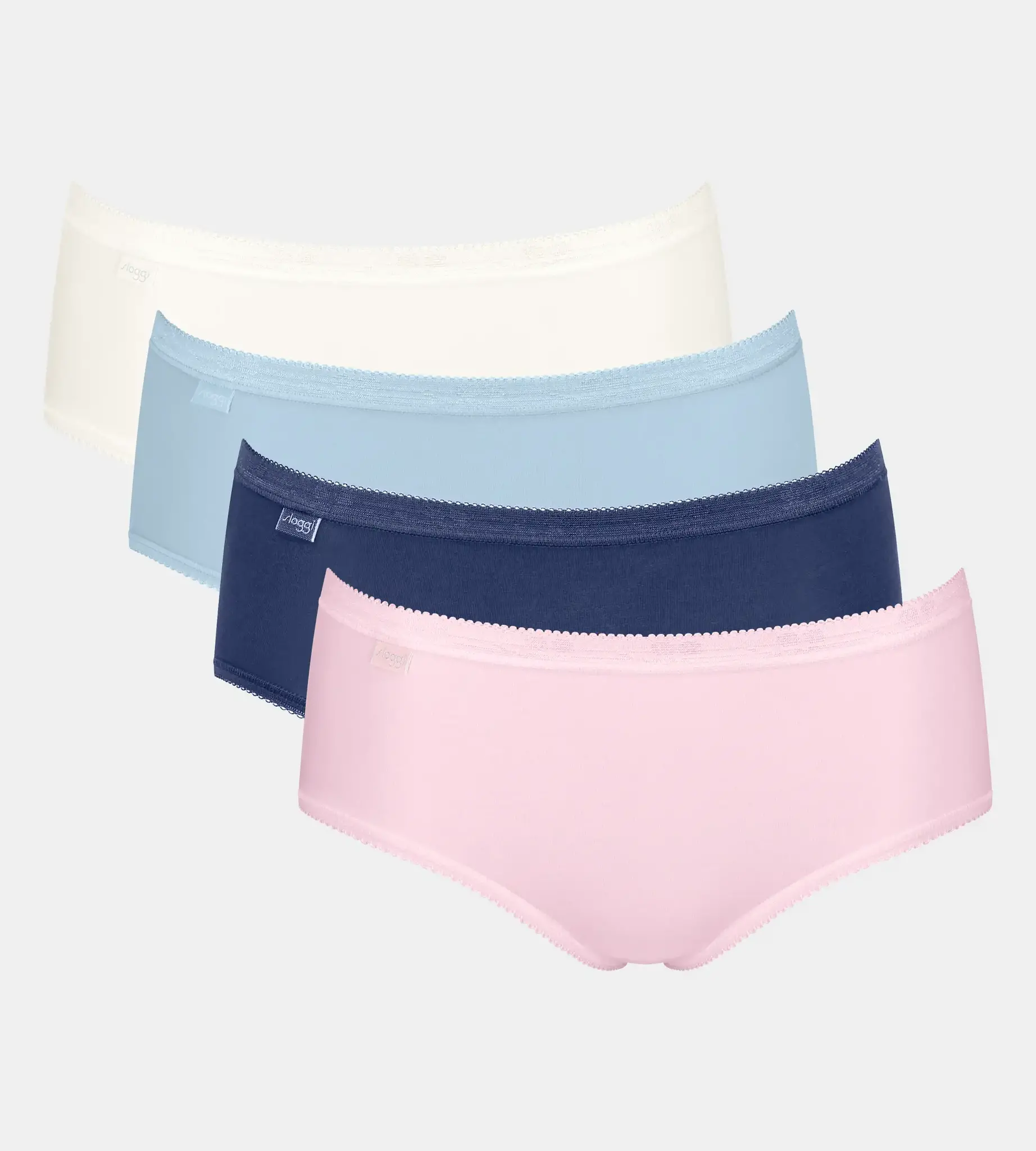 Sloggi 4-pack dames Basic Midi slips - Color