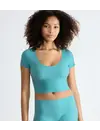 Sloggi Dames Zero Feel Crop Top - T-shirt korte mouw - Naadloos - ondershirt