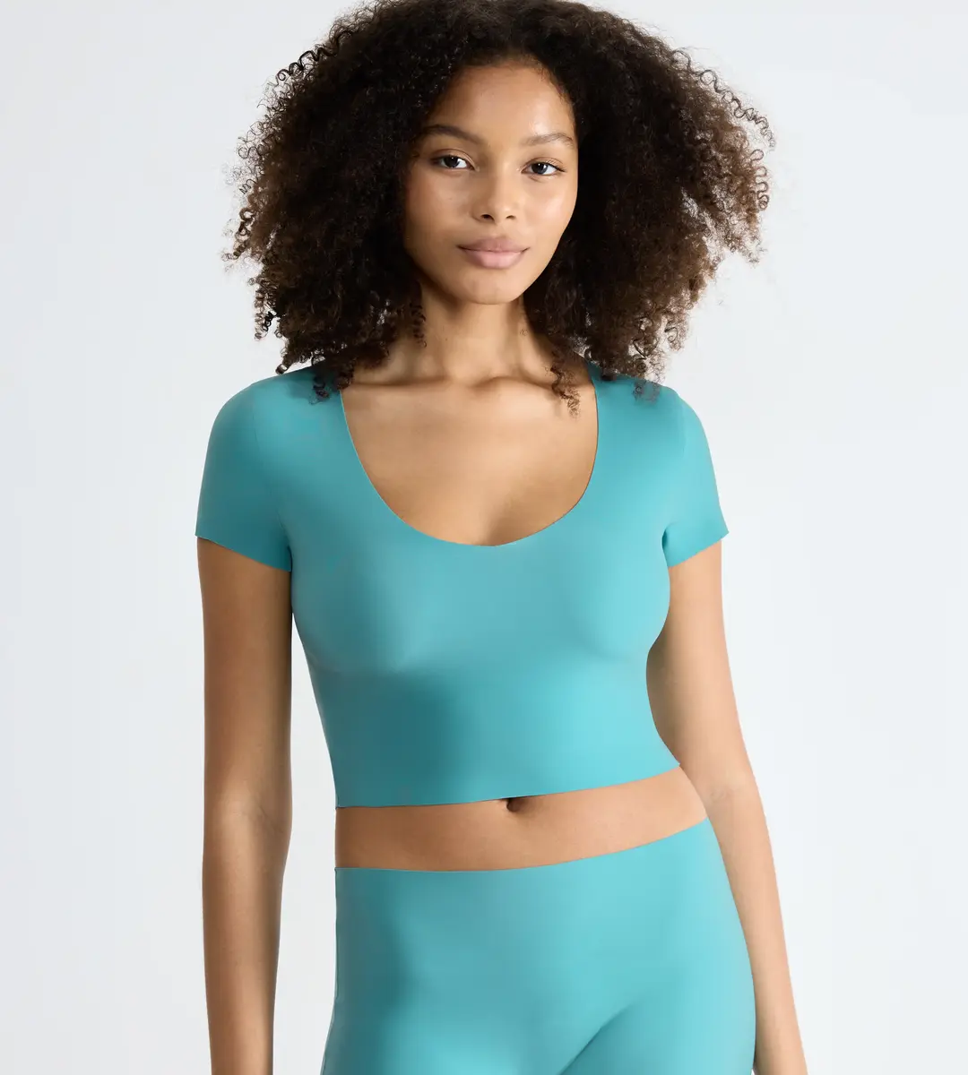 Sloggi Dames Zero Feel Crop Top - T-shirt korte mouw - Naadloos - ondershirt