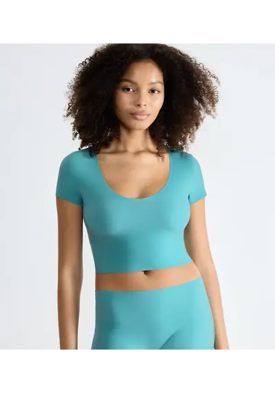 Sloggi Dames Zero Feel Crop Top korte mouw Sloggi Dames Zero Feel Crop Top korte mouw