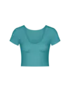 Sloggi Dames Zero Feel Crop Top - T-shirt korte mouw - Naadloos - ondershirt