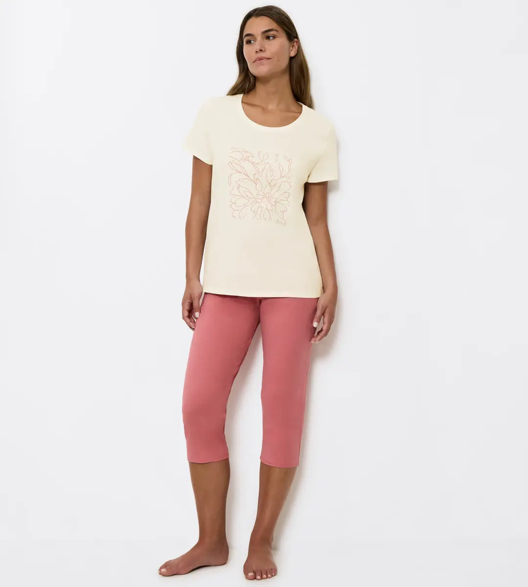 Triumph shortama dames - Capri - PK X 02 - Katoenen capri zomer pyjama dames Triumph shortama dames - Capri - PK X 02 - Katoenen capri zomer pyjama dames