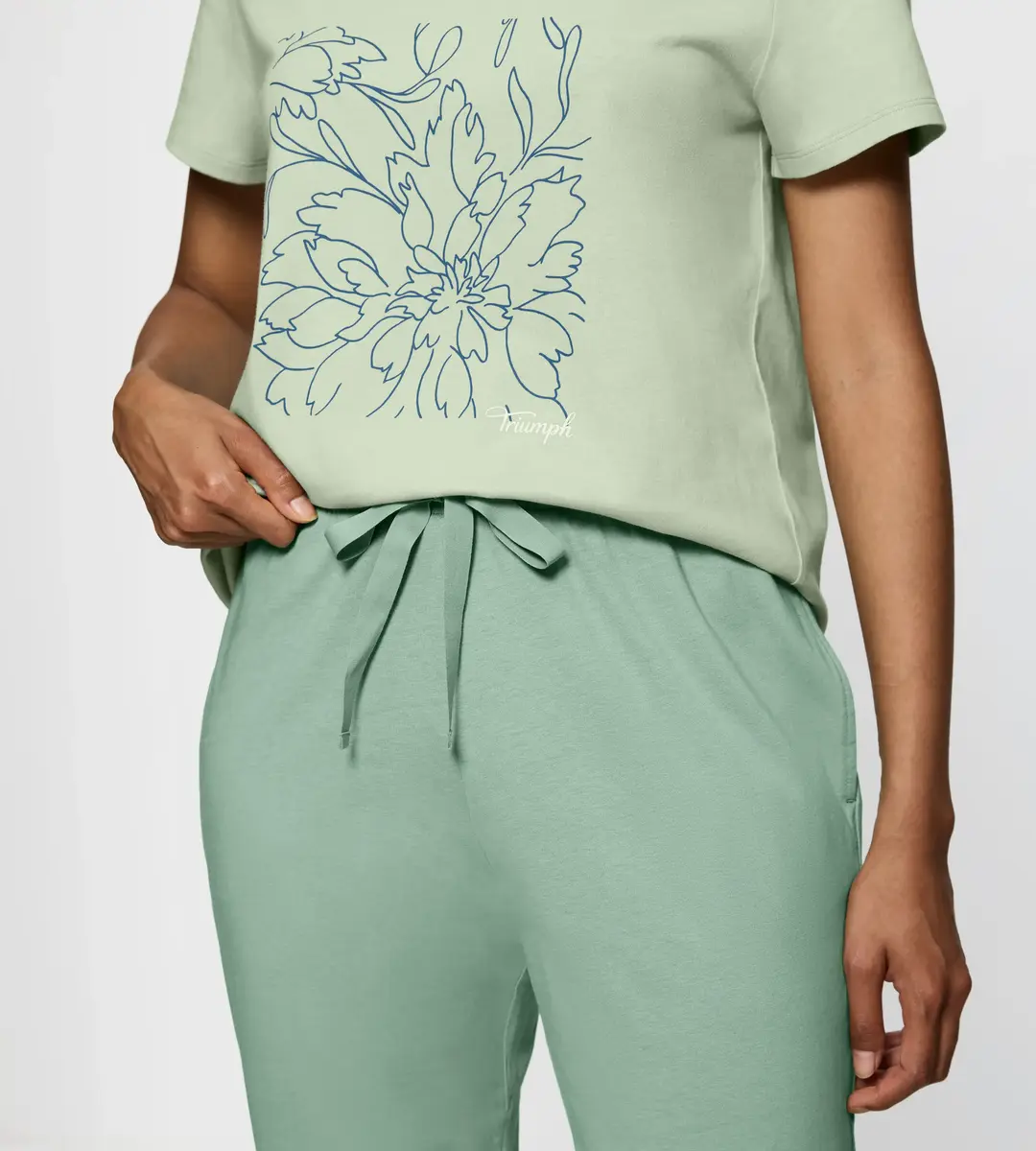 Triumph shortama dames - Capri - PK X 02 - Katoenen capri zomer pyjama dames Triumph shortama dames - Capri - PK X 02 - Katoenen capri zomer pyjama dames