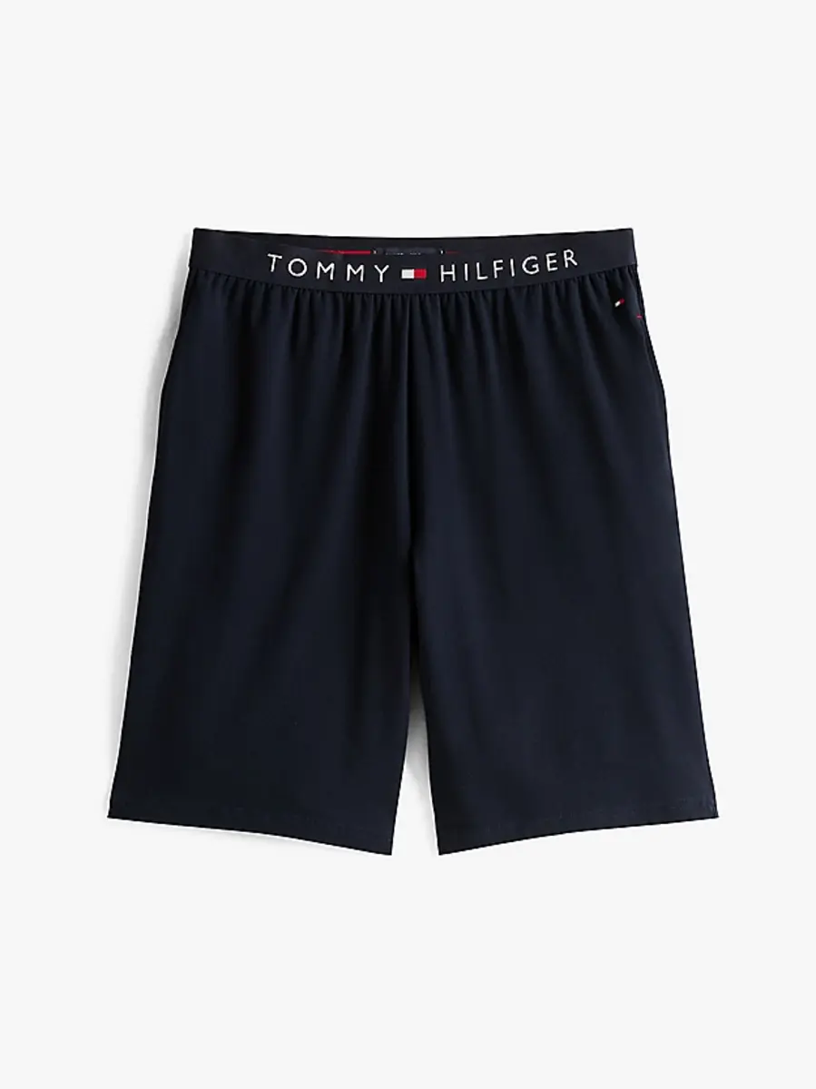 Tommy Hilfiger Heren Basic Shortama - Katoenen zomer pyjama