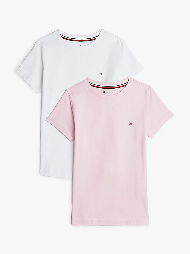Tommy Hilfiger 2-pak meisjes T-shirt met ronde hals