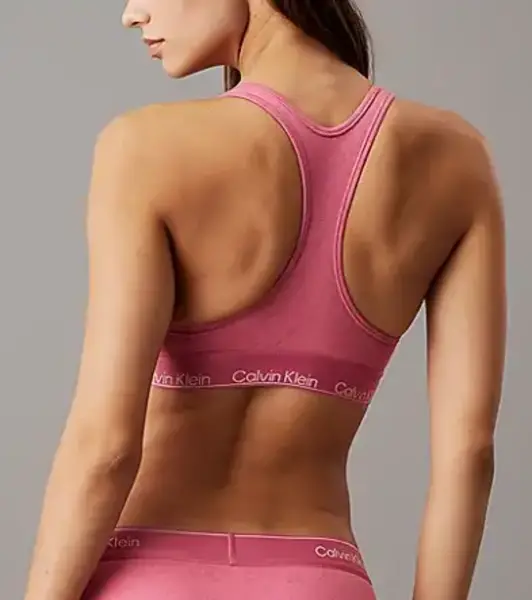 Calvin Klein Bralette dames - Unlined Valentijn - Roze katoenen bh top Calvin Klein Bralette dames - Unlined Valentijn - Roze katoenen bh top