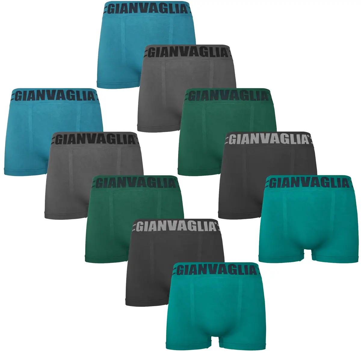 Gianvaglia 10-Pack naadloze heren boxershorts - Multipack goedkope heren onderbroeken Gianvaglia 10-Pack naadloze heren boxershorts - Multipack goedkope heren onderbroeken